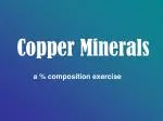 Copper Minerals - slide 1