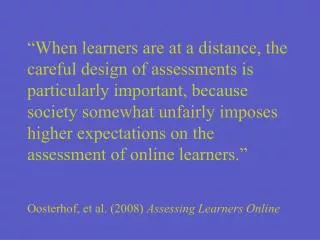 Assessing Online Instruction at Carteret Community College