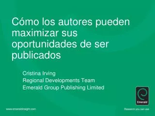 c mo los autores pueden maximizar sus oportunidades de ser publicados
