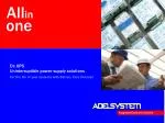 All-in-One DC UPS Power Supply for Efficient Battery Management - slide 1
