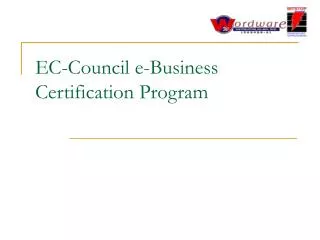 EC-Council e-Business Certification Program