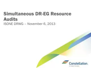 Simultaneous DR-EG Resource Audits