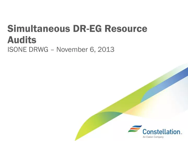 simultaneous dr eg resource audits