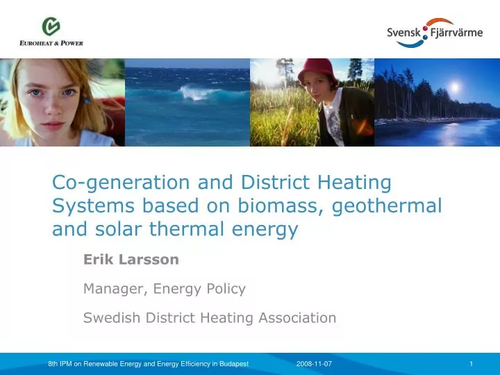 co generation and district heating systems based on biomass geothermal and solar thermal energy