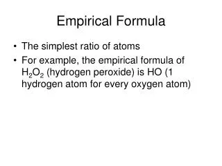 Empirical Formula