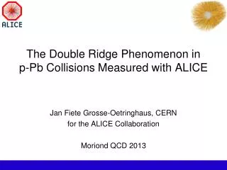 The Double Ridge Phenomenon in p-Pb Collisions Measured with ALICE