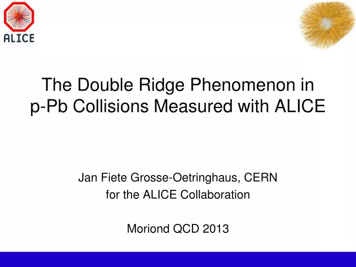the double ridge phenomenon in p pb collisions measured with alice