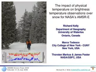 Richard Kelly Department of Geography University of Waterloo Ontario, Canada