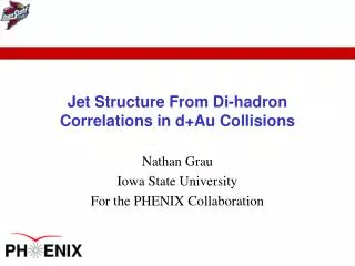 Jet Structure From Di-hadron Correlations in d+Au Collisions