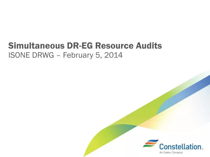 simultaneous dr eg resource audits