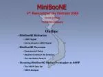 MiniBooNE - slide 1