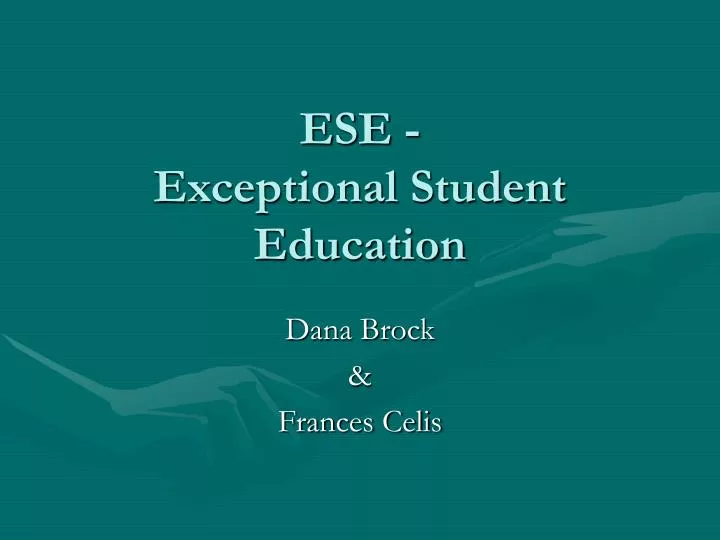 ese exceptional student education