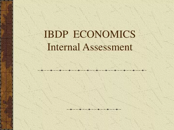 ibdp economics internal assessment
