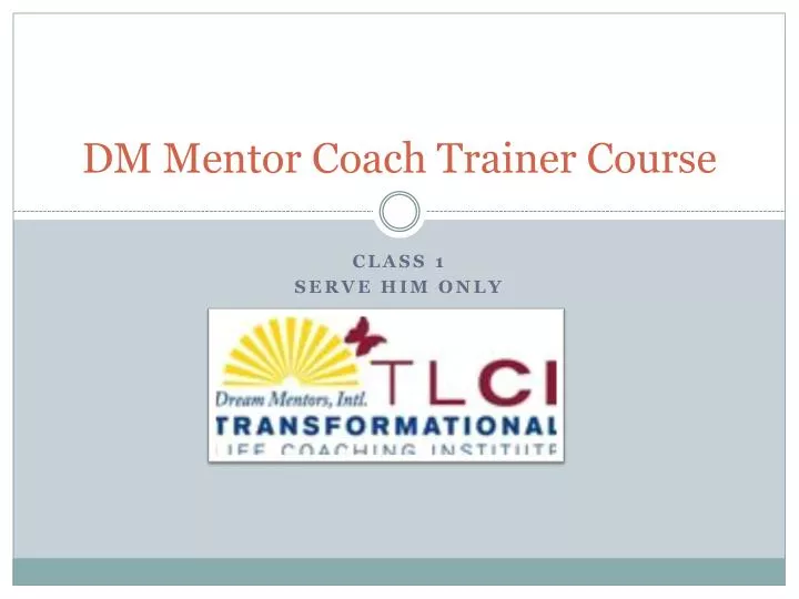 dm mentor coach trainer course