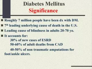 Type 1 DM Etiology &amp; Pathology