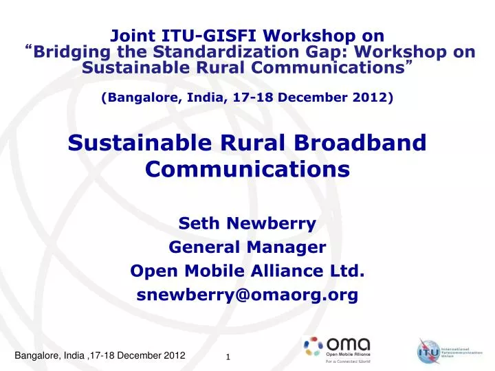 sustainable rural broadband communications
