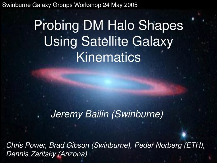 probing dm halo shapes using satellite galaxy kinematics