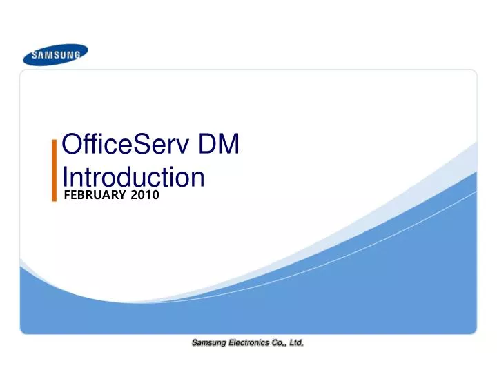 officeserv dm introduction