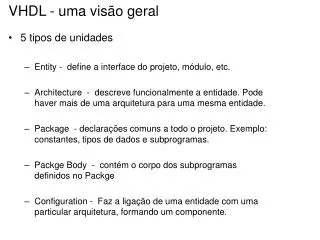 vhdl uma vis o geral