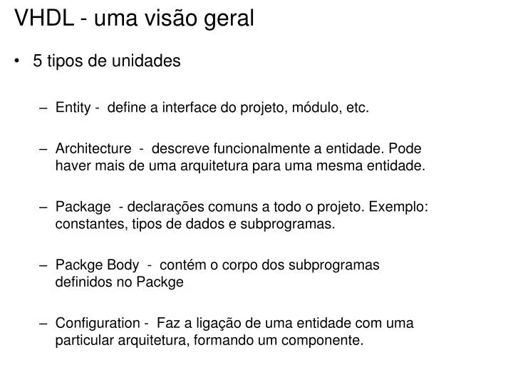 vhdl uma vis o geral