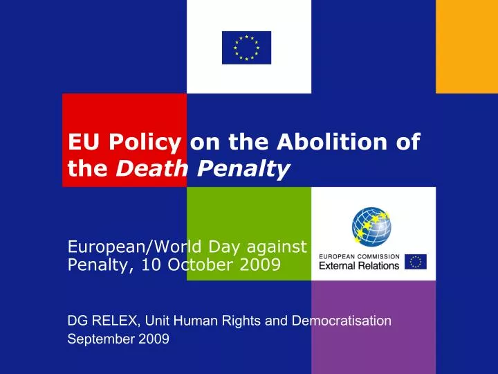 eu policy on the abolition of the death penalty
