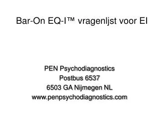 bar on eq i vragenljst voor ei