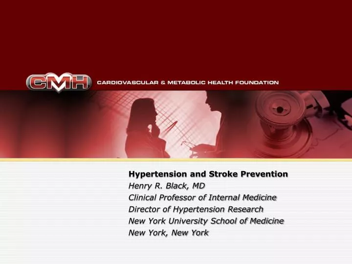 hypertension and stroke prevention