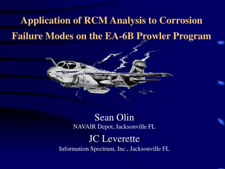 application of rcm analysis to corrosion failure modes on the ea 6b prowler program