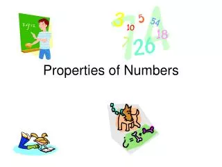 properties of numbers