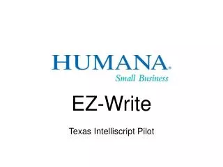 EZ-Write Texas Intelliscript Pilot