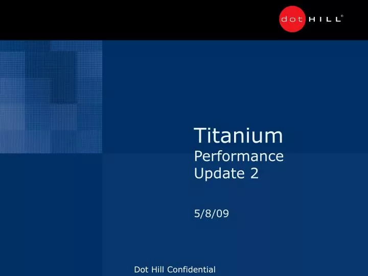 titanium performance update 2