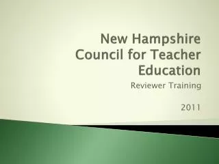 New Hampshire Council for Teacher Education
