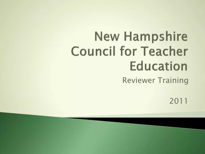 new hampshire council for teacher education