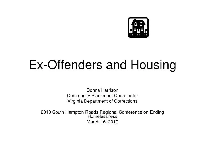 ex offenders and housing