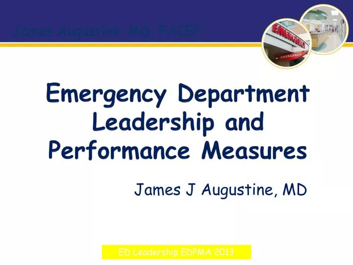 emergency department leadership and performance measures