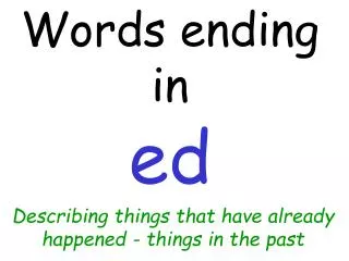 Words ending in