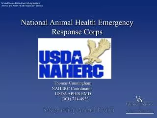 National Animal Health Emergency Response Corps