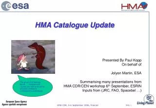 HMA Catalogue Update
