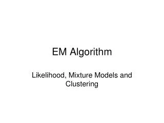 EM Algorithm