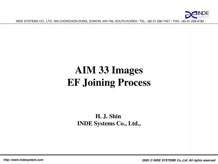 aim 33 images ef joining process