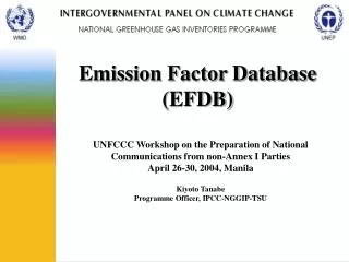 Emission Factor Database (EFDB)