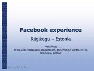 Facebook experience