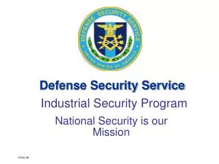 National Security is our Mission