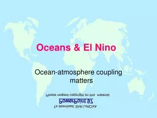 Oceans &amp; El Nino