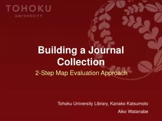 Building a Journal Collection