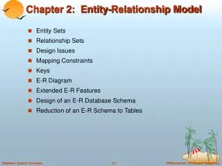 chapter 2 entity relationship model