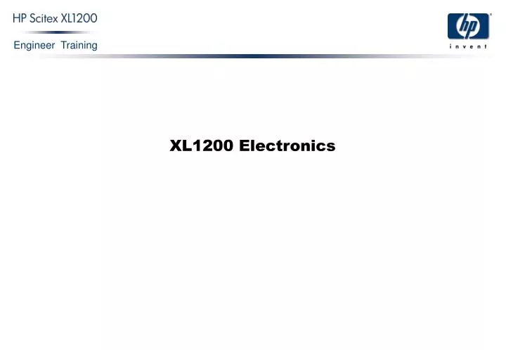 xl1200 electronics