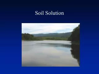 Soil Solution