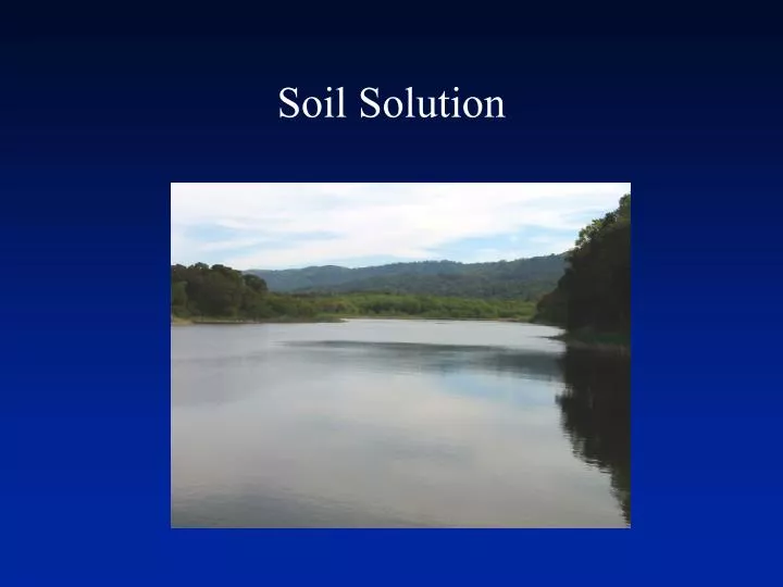 soil solution