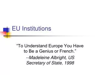 EU Institutions